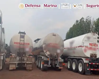 Guanajuato: decomisan combustible ilegal y detienen a nueve presuntos huachicoleros