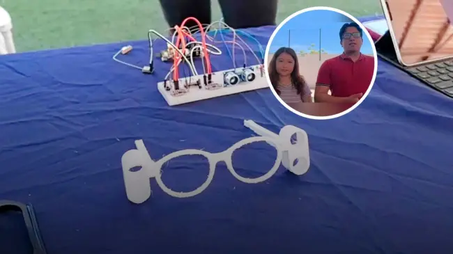 Estos son todos los detalles acerca de las gafas inteligentes para personas con ceguera. Foto: cortesía.