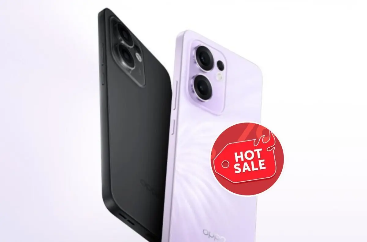 Oppo Reno 13 F con altavoces estéreos. Foto: Cortesía