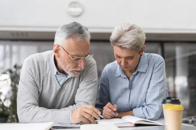 Pensionados que harán su Declaración Anual del SAT. Foto: Freepik