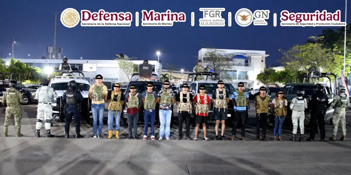n las acciones participaron elementos de Defensa, Semar, FGR, GN y SSPC. Foto: Defensa