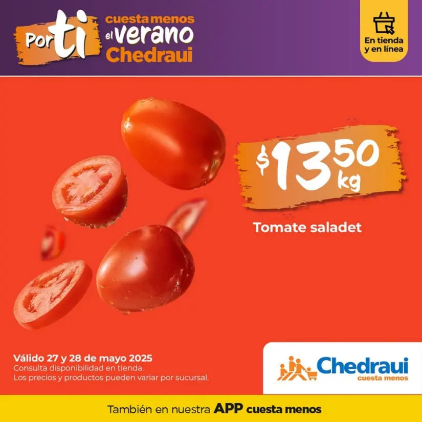 Martimiércoles de Chedraui: lista de ofertas en frutas y verduras de 27 y 28 de mayo En el Martimiércoles encontrarás precios bajos en frutas y verduras. Imagen: Chedraui