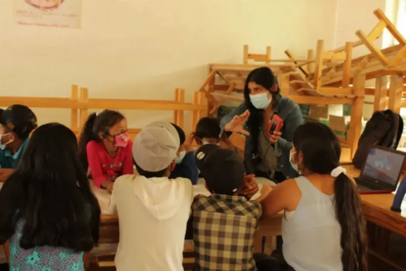 imagen recuadro Para muchos de estos niños, ver su historia proyectada en una pantalla es un momento transformador, afirma Zulema.