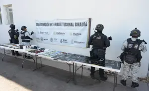 Armas, drogas y celulares se localizan en la segunda revisión en el penal de Aguaruto, Sinaloa