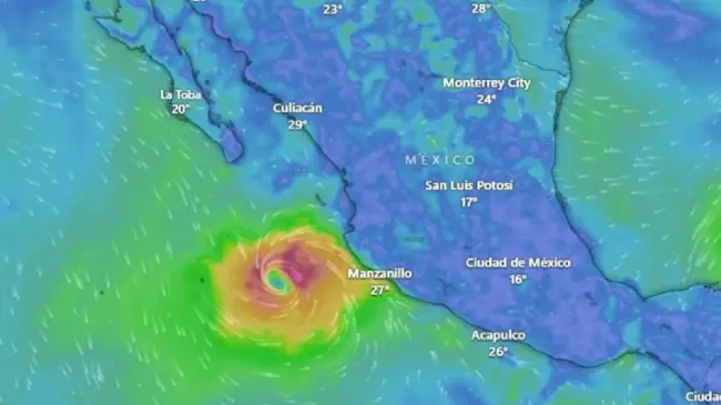 Ingresará a tierra el sábado. Foto: Conagua
