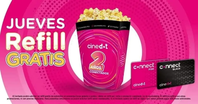 Precio de los productos en venta por separado en Cinedot Precio de los productos en venta por separado en Cinedot. Foto: Cortesía