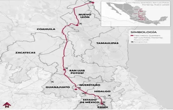 imagen recuadro Ruta del tren Saltillo - Nuevo Loredo en el estado de Coahuila Foto: Meganoticias