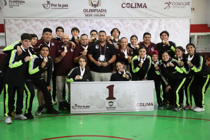 Sinaloa brilla con doble oro en Beisbol 5 CONADE 2025 Con esfuerzo y pasión, jóvenes sinaloenses se coronan campeones en Beisbol 5. Foto: ISDE