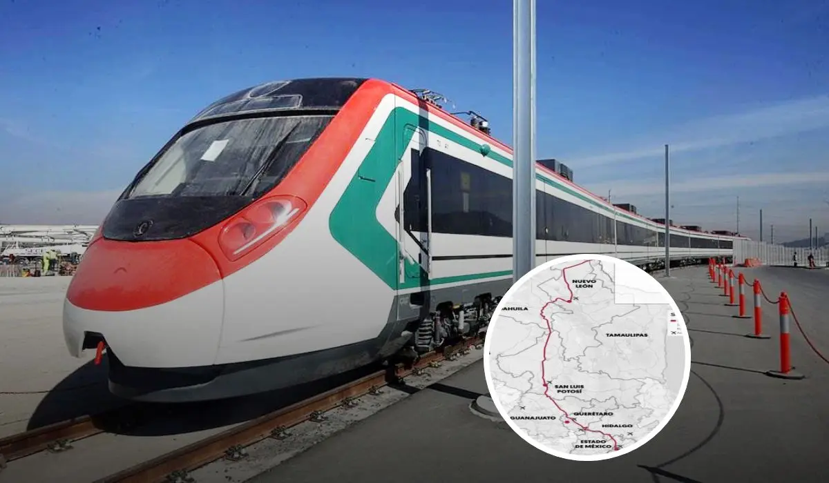 Está sera la ruta que trazará el tren de Saltillo - Nuevo Laredo en el estado de Coahuila Foto: Meganoticias / CMC