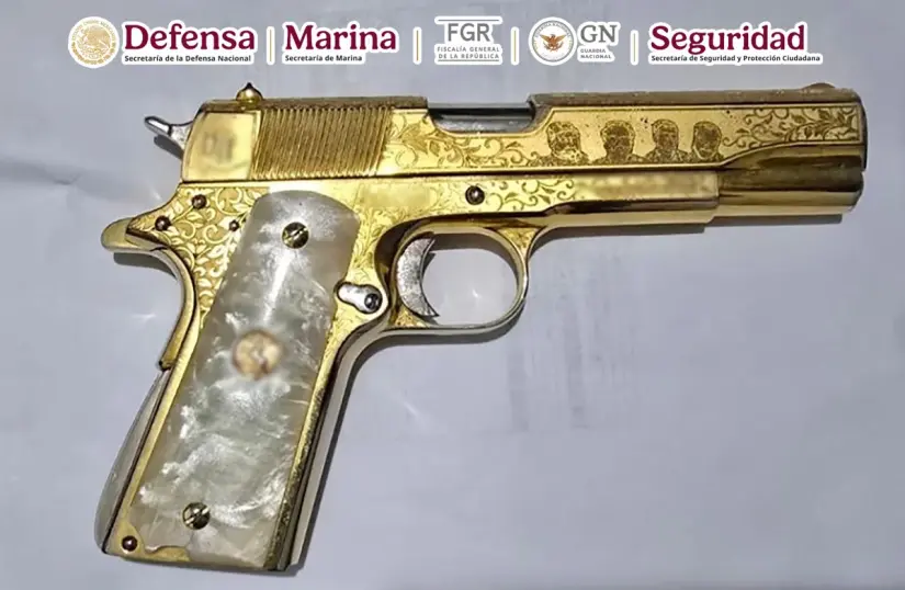 Arma decomisada a a “El Payo”, presunto traficante de fentanilo y metanfetamina Arma decomisada a a “El Payo”, presunto traficante de fentanilo y metanfetamina