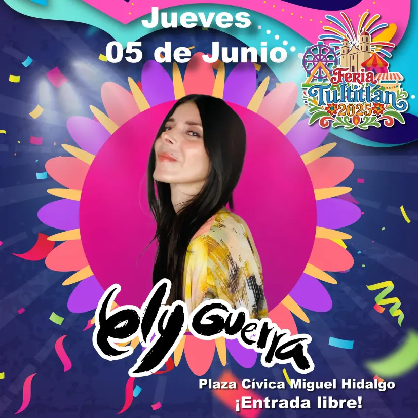 Ely Guerra estará en la Feria de Tultitlán Ely Guerra estará en la Feria de Tultitlán. Foto: Cortesía
