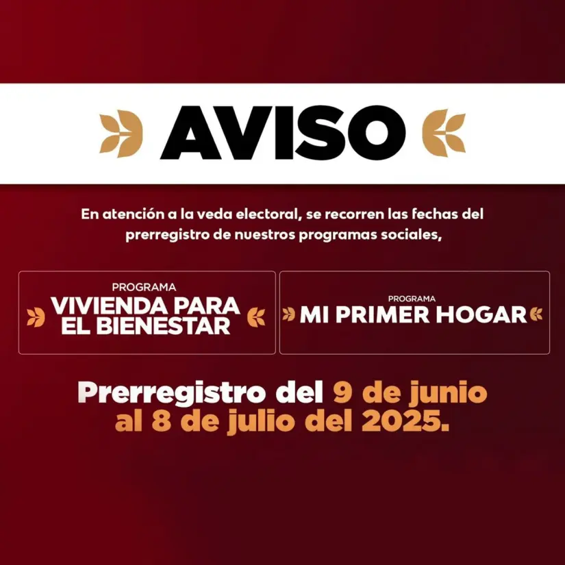 Las autoridades correspondientes del programa Viviendas del Bienestar, anunciaron nuevas fechas para el prerregistro. Foto: Cortesía. Las autoridades correspondientes del programa Viviendas del Bienestar, anunciaron nuevas fechas para el prerregistro. Foto: Cortesía.