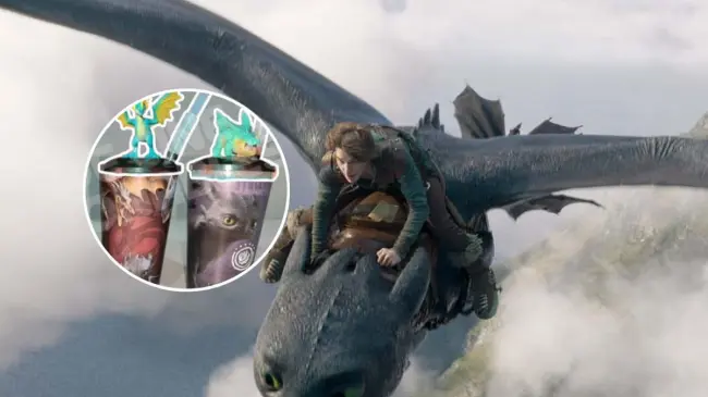 Cinemex tendrá varios coleccionables de Cómo Entrenar a tu Dragón. Foto: Universal Pictures-Vaso de Cine y C.