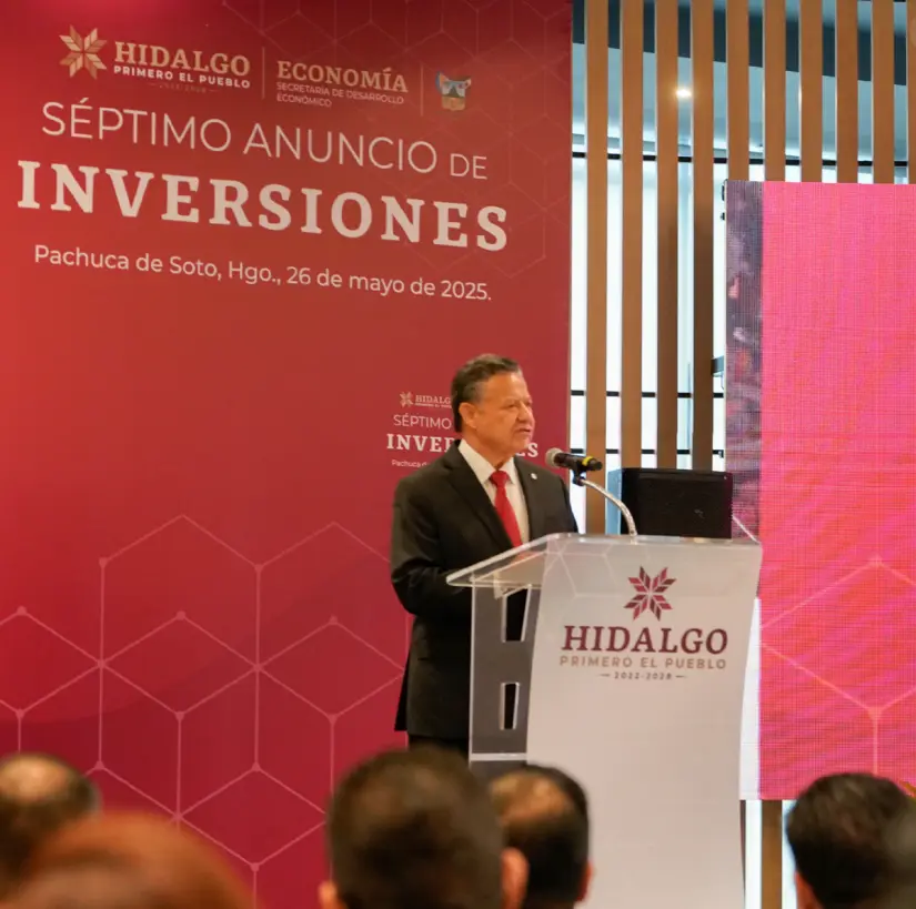 Séptimo anuncio de inversiones en Hidalgo. Foto: cortesía Séptimo anuncio de inversiones en Hidalgo. Foto: cortesía.