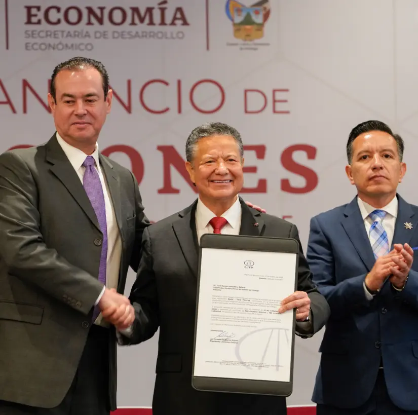 Séptimo anuncio de inversiones en Hidalgo. Foto: cortesía Séptimo anuncio de inversiones en Hidalgo. Foto: cortesía.