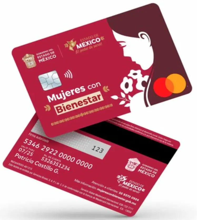 Tarjeta del programa Pensión Mujeres Bienestar. Foto: cortesía.