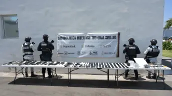 En tercer operativo consecutivo, Grupo Interinstitucional asegura armas, droga y equipos de comunicación en penal de Aguaruto