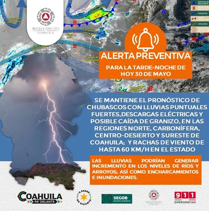 Alerta preventiva Coahuila Alerta preventiva Coahuila