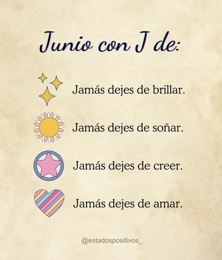 imagen recuadro Frases para dar la bienvenida al mes de junio