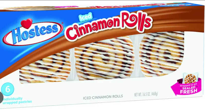 ?Pastelito empacado, Hostess Cinnamon Roll. Foto: cortesía.