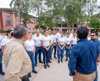 "Nuestro trabajo es cuidar a los demás": Gámez recibe a futuros policías de la Unipol