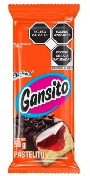 Pastelito empacado, Marinela Gansito. Foto: cortesía.