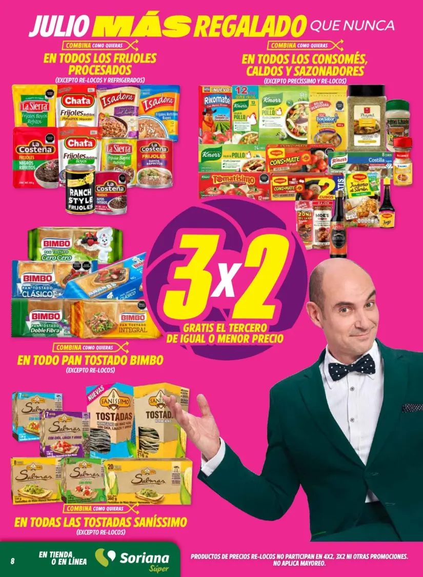 Soriana: ofertas de Julio Regalado en despensa del 30 de mayo al 5 de junio Aprovecha las ofertas en despensa del Julio Regalado 2025. Imagen: Soriana