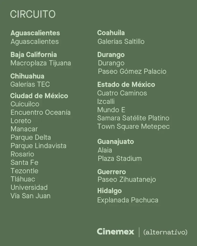 Sucursales de Cinemex llegó La Colina de las Amapolas Sucursales de Cinemex llegó La Colina de las Amapolas. Foto: Cortesía
