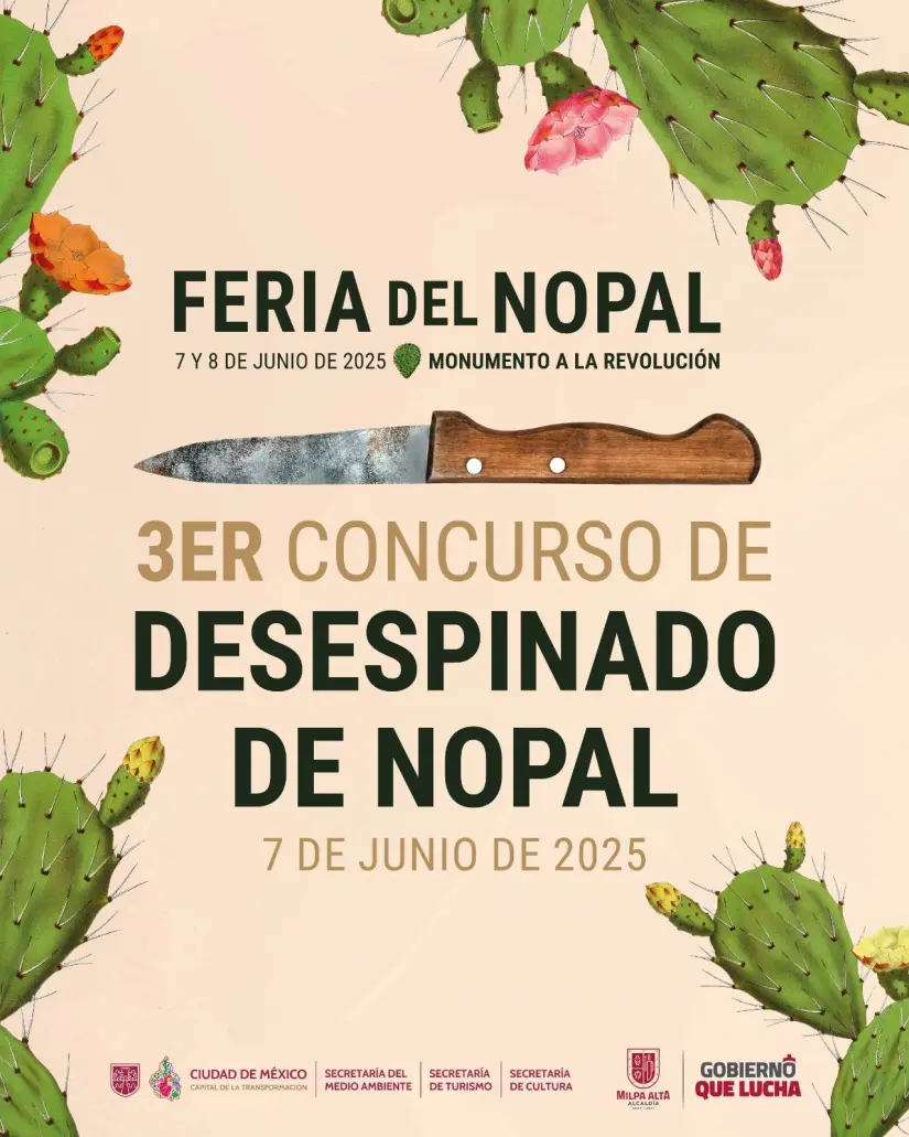 Actividades de la Feria del Nopal en la CDMX Actividades de la Feria del Nopal en la CDMX. Foto: Cortesía