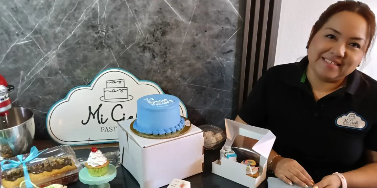 Blanca Estela se siente orgullosa del éxito que ha logrado con su pastelería Mi Cielo en Alturas del Sur.