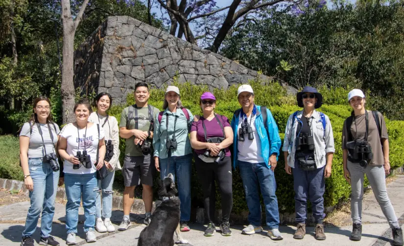 Recorrido de avistamiento de aves en el Bosque de Chapultepec. Foto: cortesía.