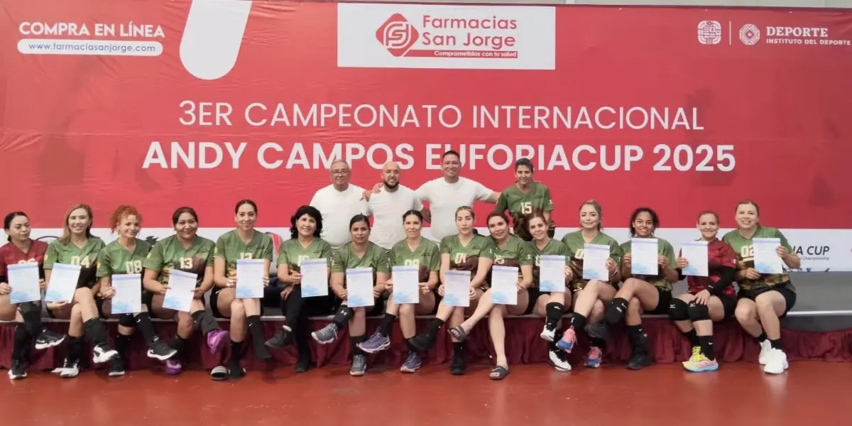Culiacán pone en alto a Sinaloa en torneo internacional de voleibol EuforiaCup 2025 en Oaxaca. Foto: IMDEC