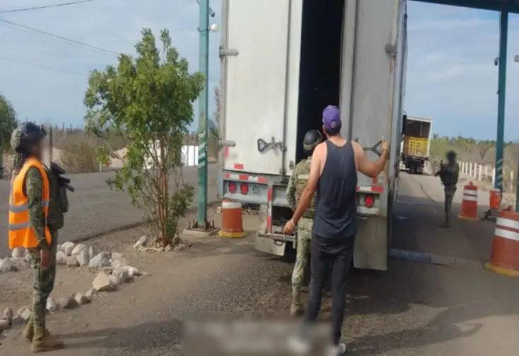 Vehículo inspeccionado. Foto: Seguridad
