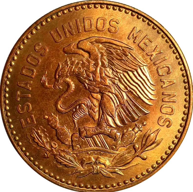 Anverso de la moneda de $50 centavos de Cuauhtémoc. Foto: cortesía Anverso de la moneda de $50 centavos de Cuauhtémoc. Foto: cortesía.