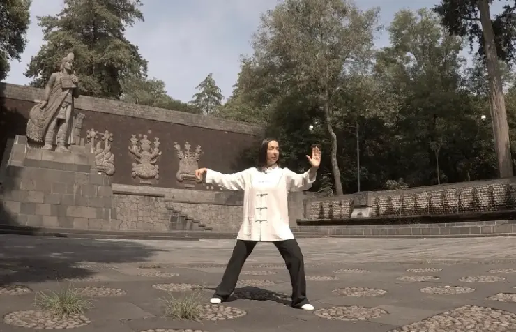 Sesiones de Tai Chi en el Bosque de Chapultepec. Foto: cortesía.