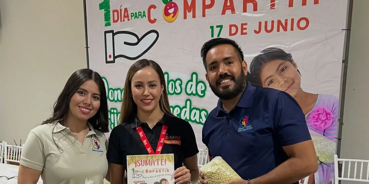 Día para Compartir 2025: Banco de Alimentos de Culiacán invita a donar este 17 de junio. ¡Cada kilo de frijol cuenta!