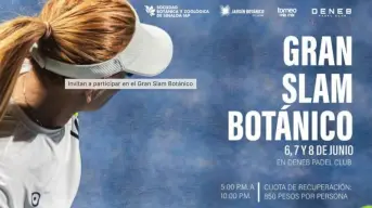 Jardín Botánico de Culiacán invita a participar en el Gran Slam Botánico