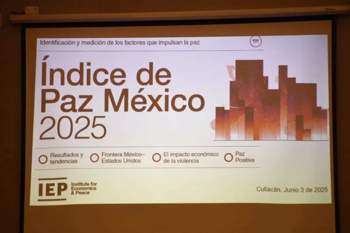 Este martes se presentó ante los sinaloenses el Índice de Paz México 2025.
