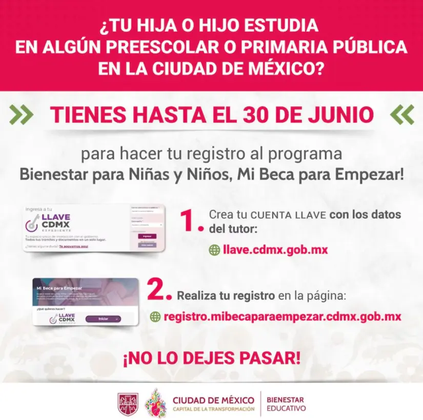 Registro de Mi Beca para Empezar este 2025. Foto: cortesía.