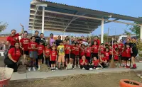 La nueva techumbre en el parque de La Palapa protege y anima a las niñas de dance kids