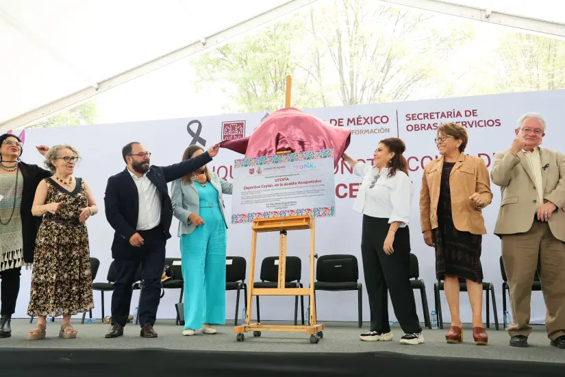 Clara Brugada da inicio a construcción de la Utopía Ceylán Contará con múltiples servicios para la alcaldía. Foto: Gob. de CDMX