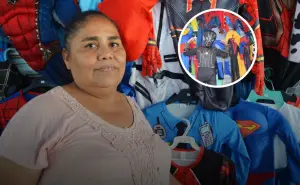 Banqueta mágica en Culiacán: Esperanza ofrece disfraces para todas las edades en la colonia Amistad