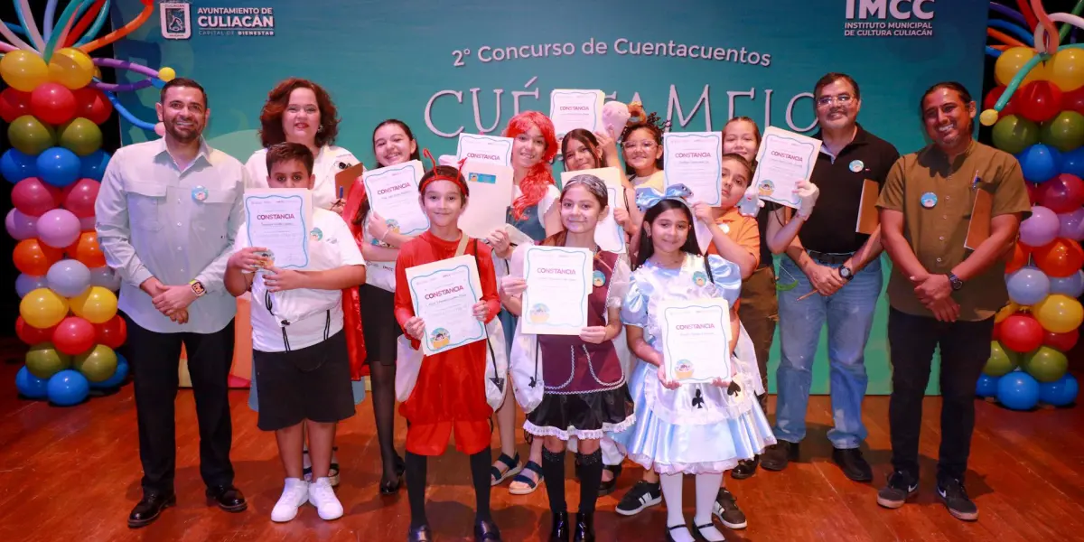 Con talento, imaginación y mucho corazón, se vivió la semifinal del 2º Concurso de Cuentacuentos “Cuéntamelo otra vez” en Culiacán. Foto: IMCC