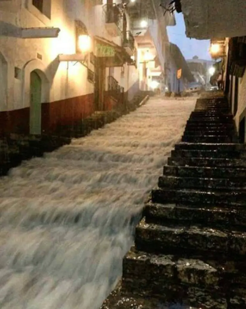 Calles de Cuetzalan, Puebla, en temporada de lluvias. Foto: cortesía Calles de Cuetzalan, Puebla, en temporada de lluvias. Foto: cortesía.