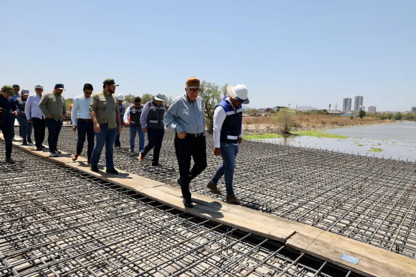 Supervisan la obra del puente Santa Fe, Foto: Cortesía Supervisan la obra del puente Santa Fe, Foto: Cortesía