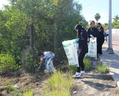 Más de 450 personas se unen para limpian playas en Navolato. Lo hacen por amor a su tierra