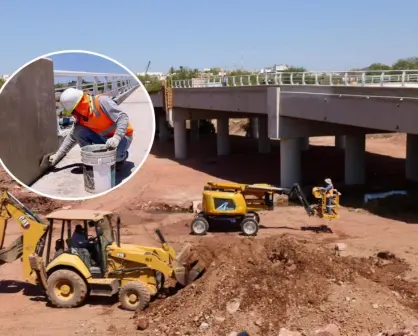 Puente Santa Fe, será descongestionador del tráfico en Culiacán; ya casi está listo