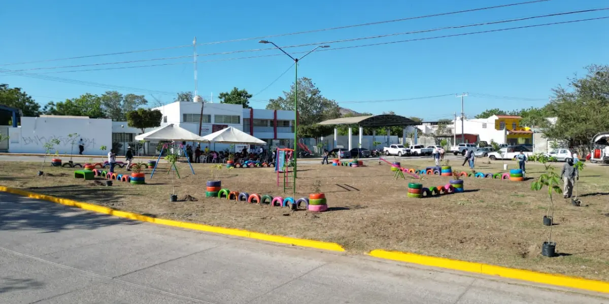 ¡Qué Bonito Mazatlán!, llega a la colonia Genera Estrada con un nuevo espacio recreativo. Foto: Cortesía.