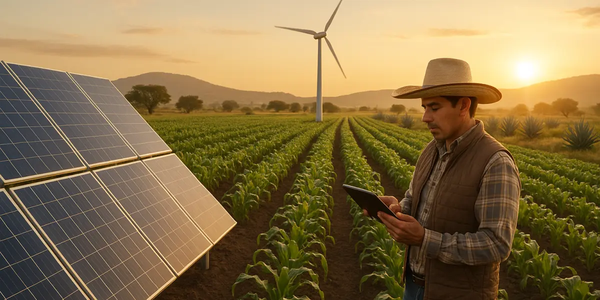 Tecnologías renovables que transforman la agricultura en México. Foto: Cortesía