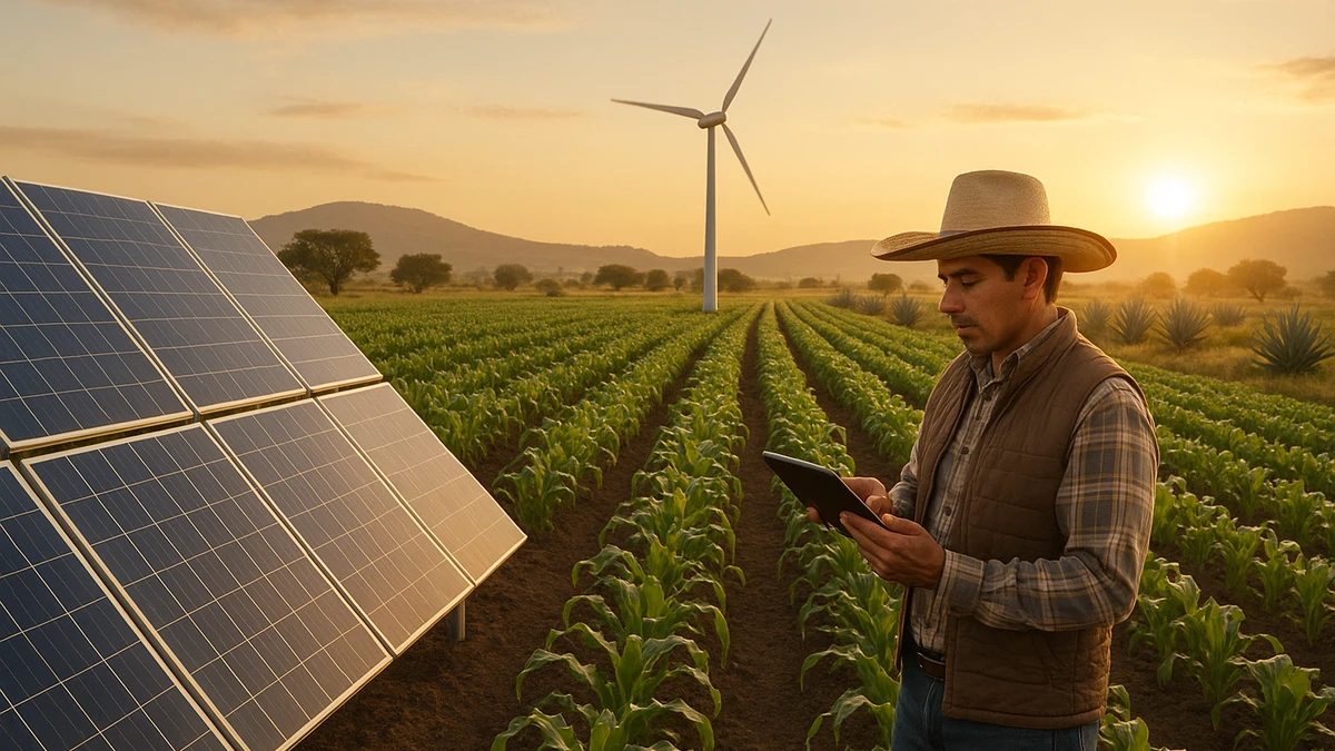 Tecnologías renovables que transforman la agricultura en México. Foto: Cortesía
